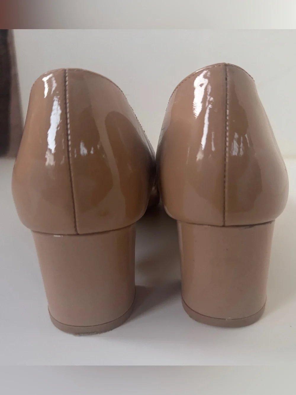 KATE SPADE ♠️ Pointed Toe Heel Pumps • Nude Patent Leather • Womens 10